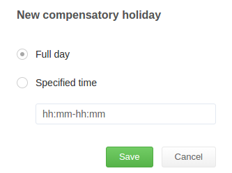 Compensatory holiday